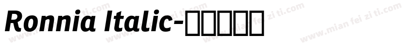 Ronnia Italic字体转换